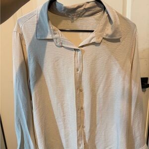Button Down Cream Top